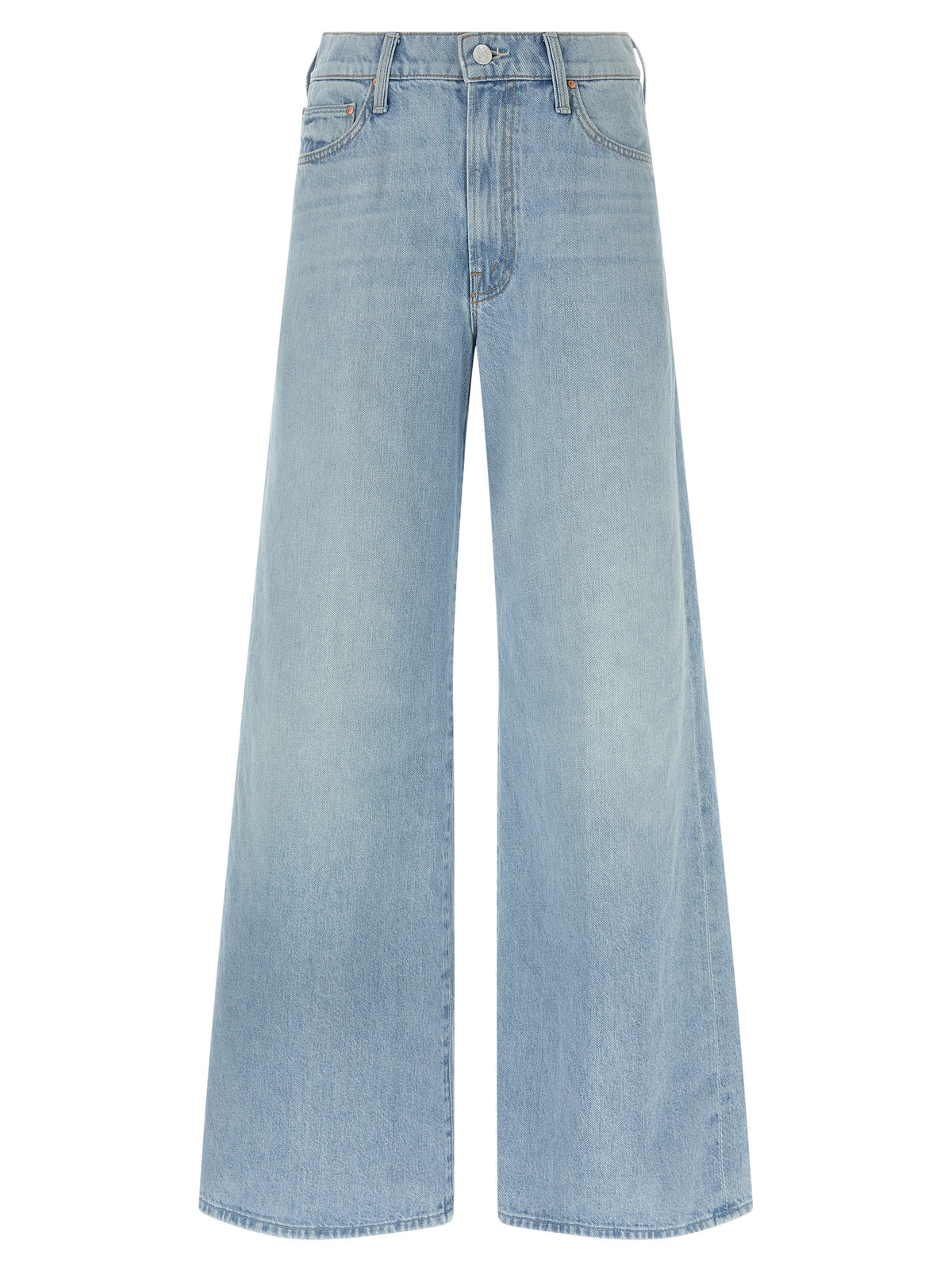 Mother Denim Women's Relaxed Fit Denim Cotton Jeans - Light Blue