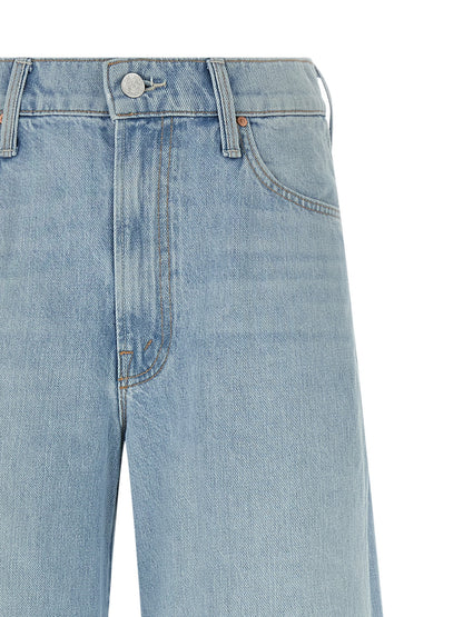 Mother Denim Women's Relaxed Fit Denim Cotton Jeans - Light Blue