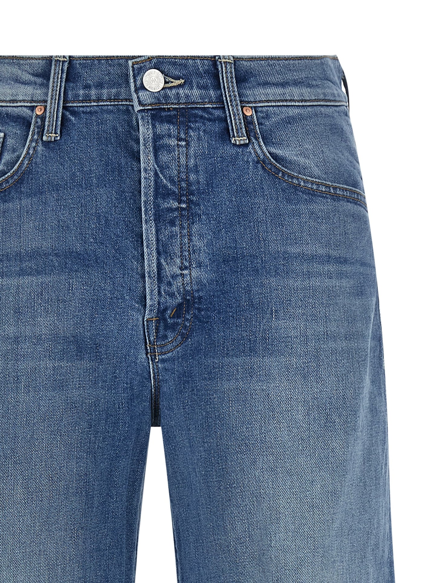 Mother Denim Blue Cotton Jeans Denim