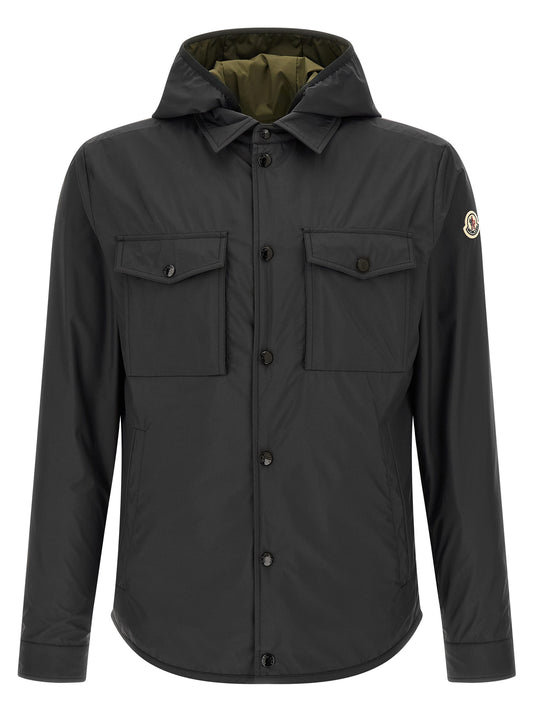 Hooded Vest by Moncler for men in polyester felt multicolor features a enviable silhouette, elegantly detailed with a enviable hooded shirt-collar neckline and functional lightweight, hooded & windproof for a enviable finish.
