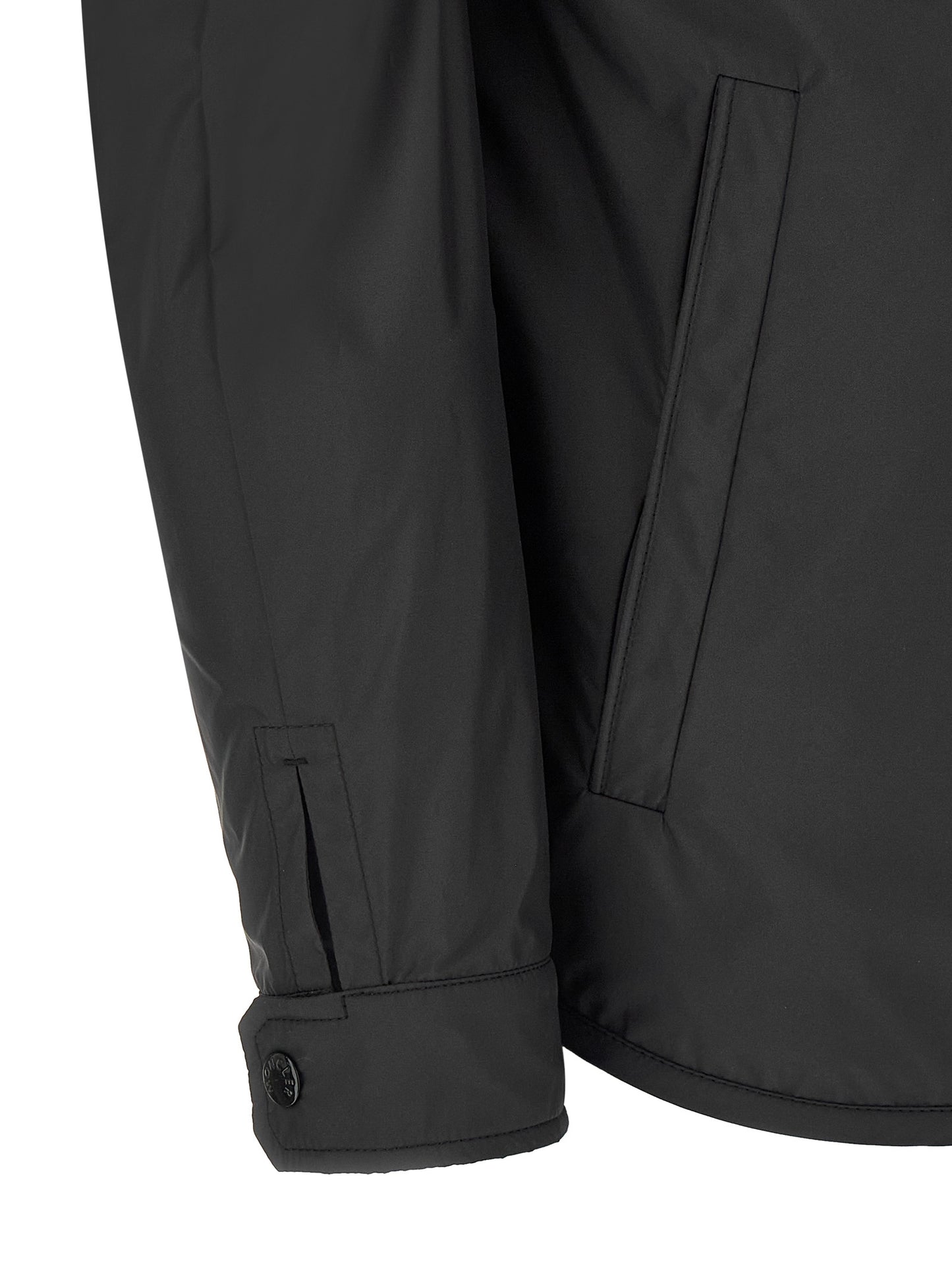 Hooded Vest by Moncler for men in polyester felt multicolor features a chic silhouette, expertly detailed with a refined hooded shirt-collar neckline and premium hooded & windproof for a truly chic look.