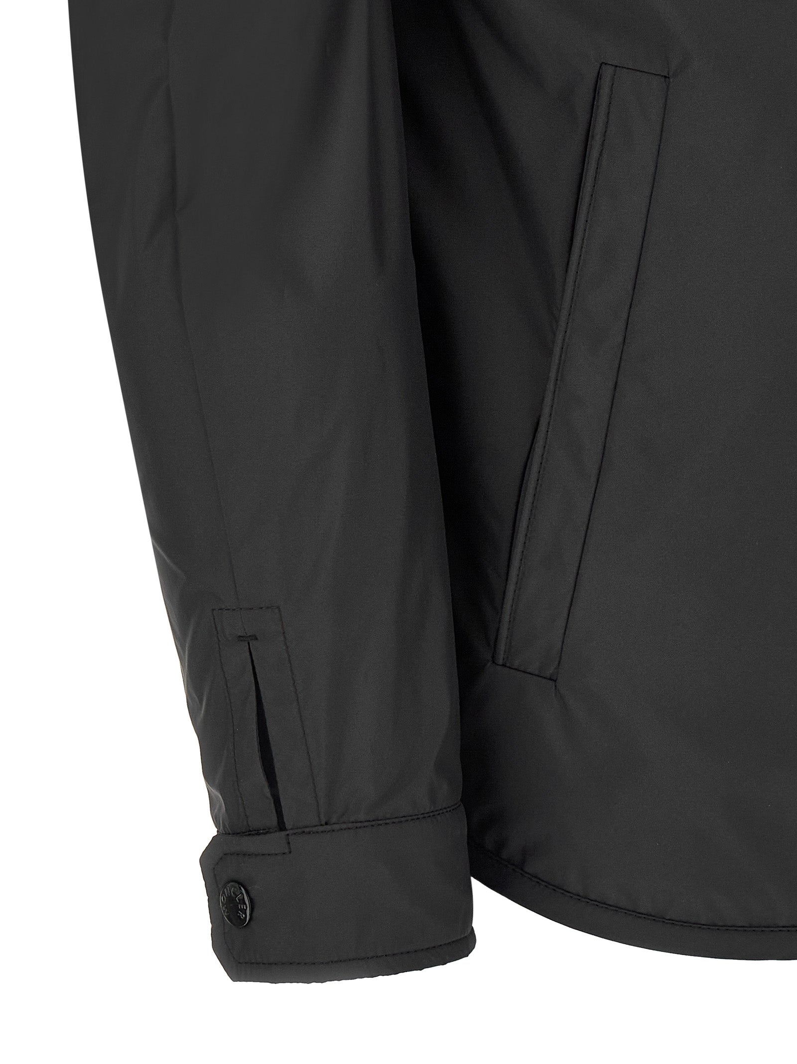 Hooded Vest by Moncler for men in polyester felt multicolor features a chic silhouette, expertly detailed with a refined hooded shirt-collar neckline and premium hooded & windproof for a truly chic look.