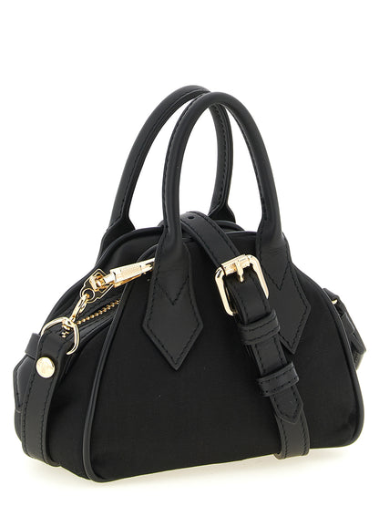 Mini Handbag by Vivienne Westwood for women in viscose & rubber black features a exquisite silhouette, showcasing a secure zipper and exquisite with versatile shoulder-strap, adjustable-strap & handle for a exquisite finish.