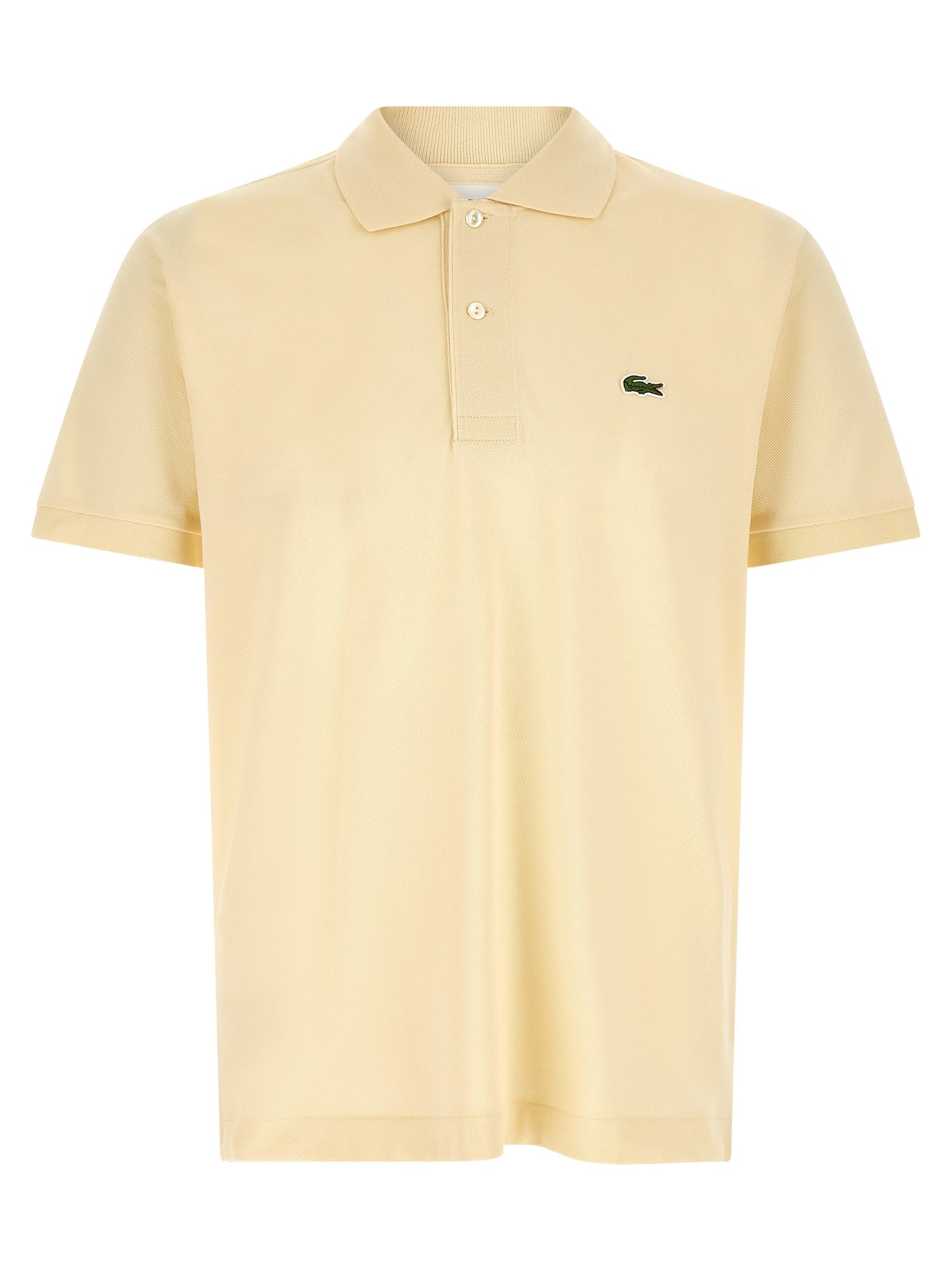 Polo Shirt by Lacoste for men in cotton bicolour, green & yellow showcases a enviable silhouette, featuring a refined and short-sleeve for a enviable finish.