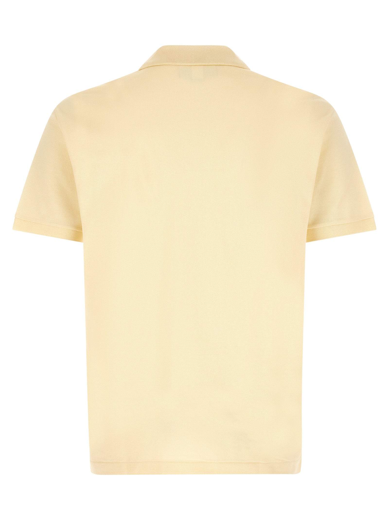 Polo Shirt by Lacoste for men in cotton bicolour, green & yellow showcases a sharp silhouette, detailed with a refined and sharp for a sophisticated finish.