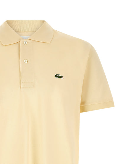 Polo Shirt by Lacoste for men in cotton bicolour, green & yellow presents a crisp silhouette, artfully detailed with a crisp and crisp .
