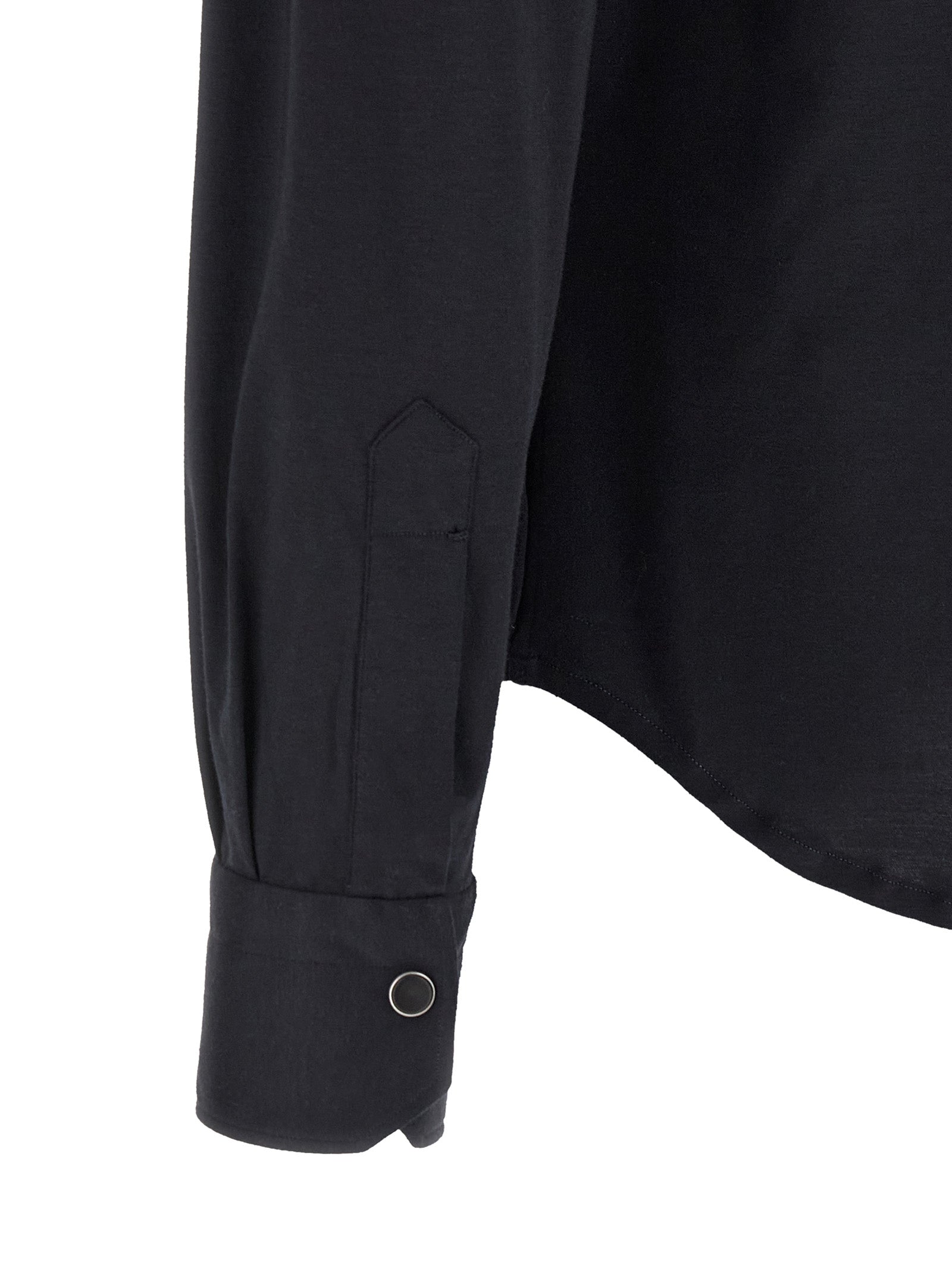 Shirt by Kiton for men in cotton blue presents a discerning silhouette, showcasing a sophisticated and for a truly discerning finish.