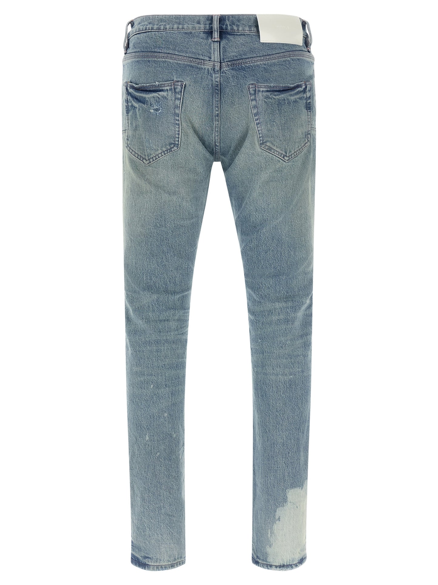 PURPLE Blue Cotton Skinny Jeans