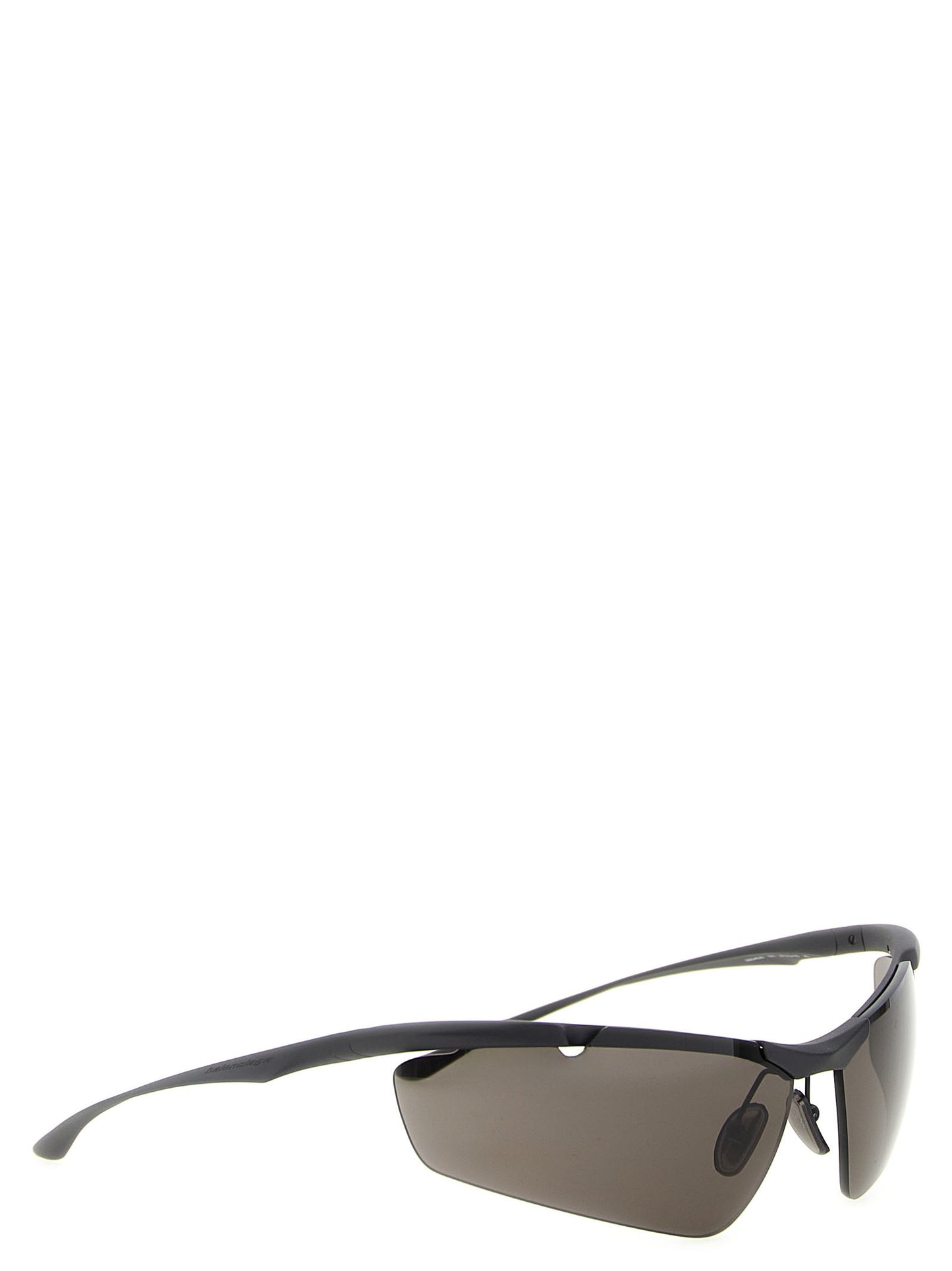 Sunglasses by Balenciaga for men in raffia polyamide leather & crystal and black featuring an stylish cat-eye frame design with a sophisticated black coloured frame finish and high-performance .