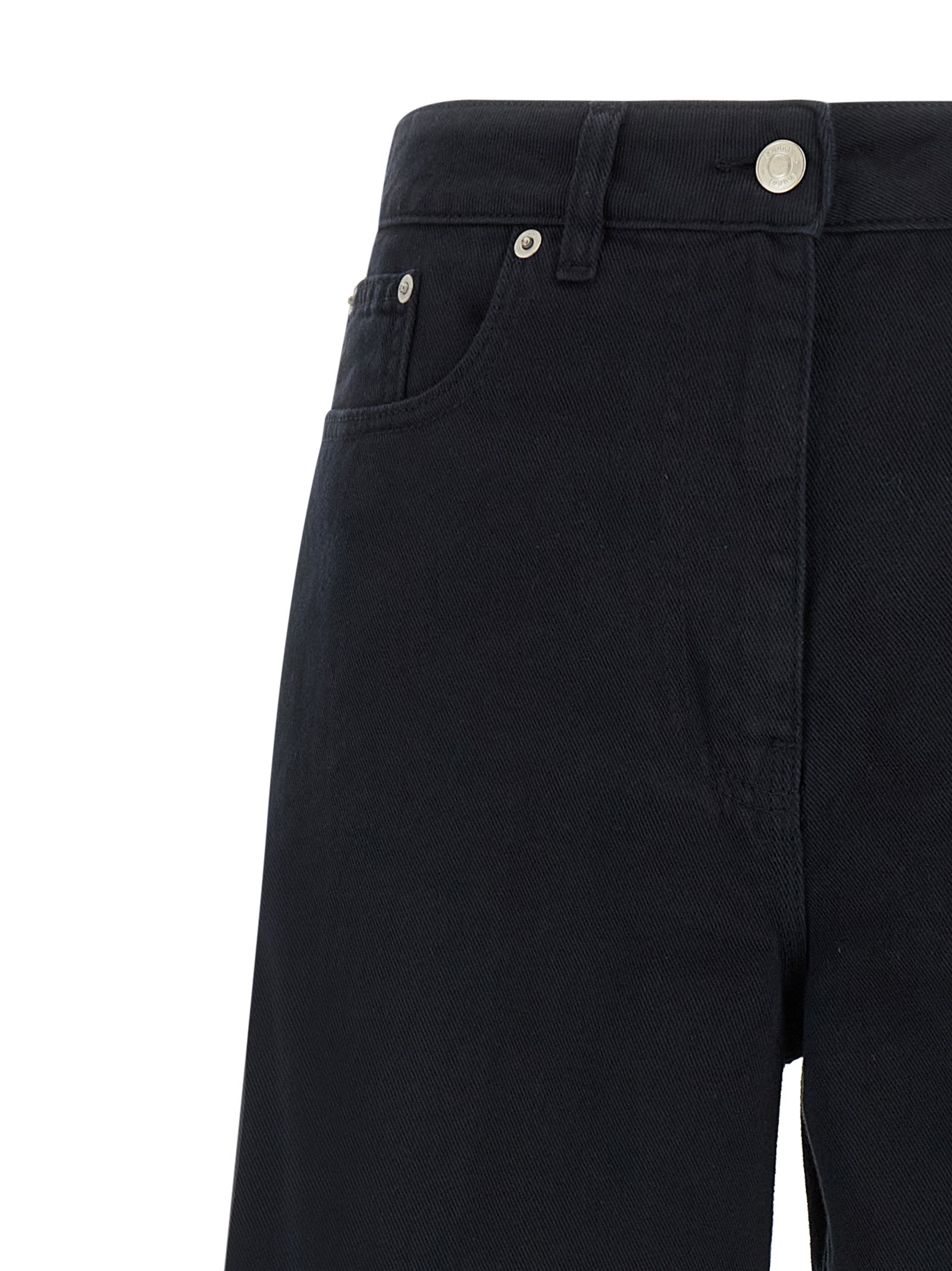 Trousers by NUDE for women in cotton blue & nude features a tailored silhouette with a tailored flared, defined by its long and a sophisticated .