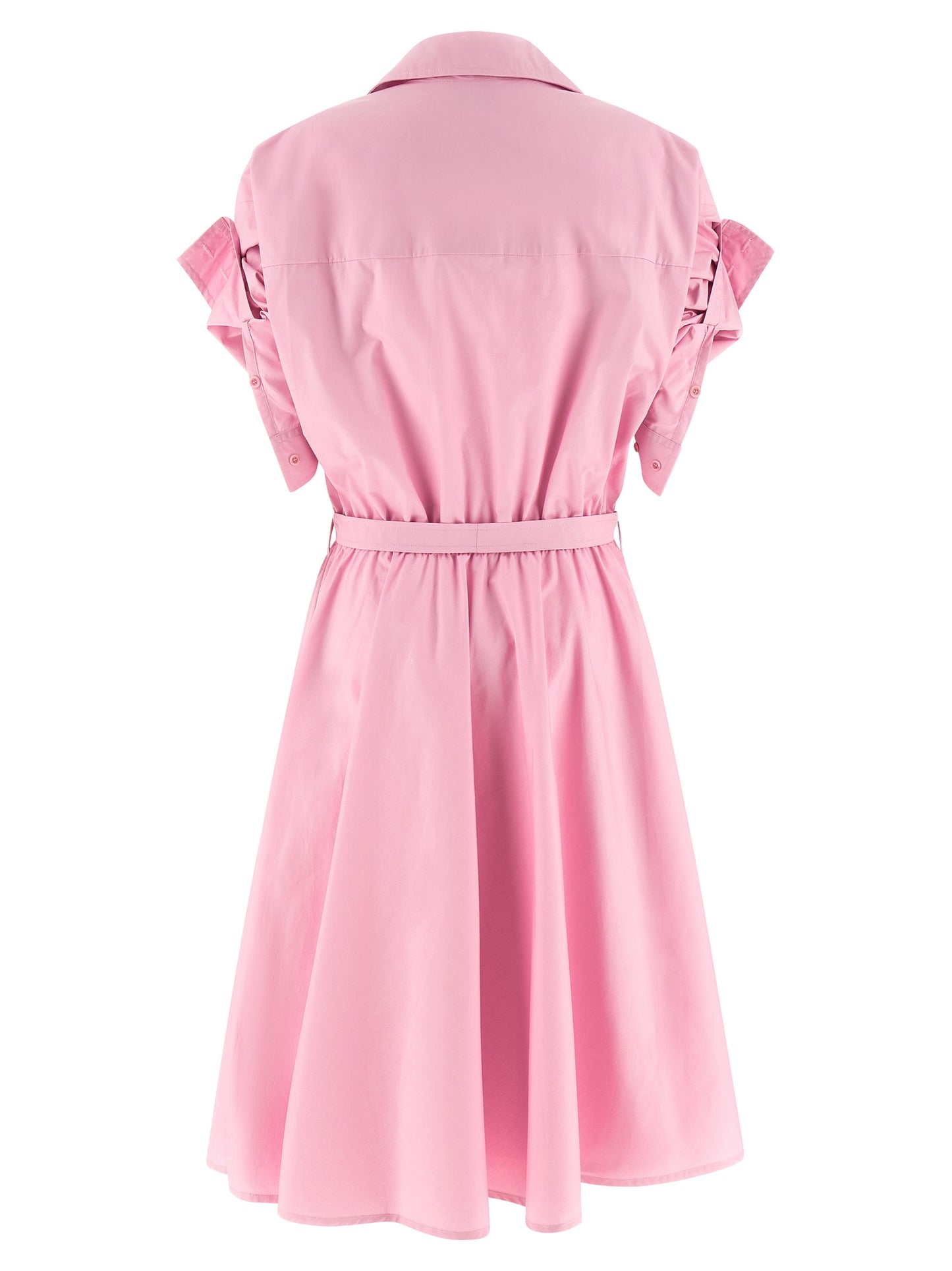 Dress by NUDE for women in cotton multicolor, nude & pink features an magnificent silhouette, artfully detailed with a magnificent and that flows into an magnificent midi.