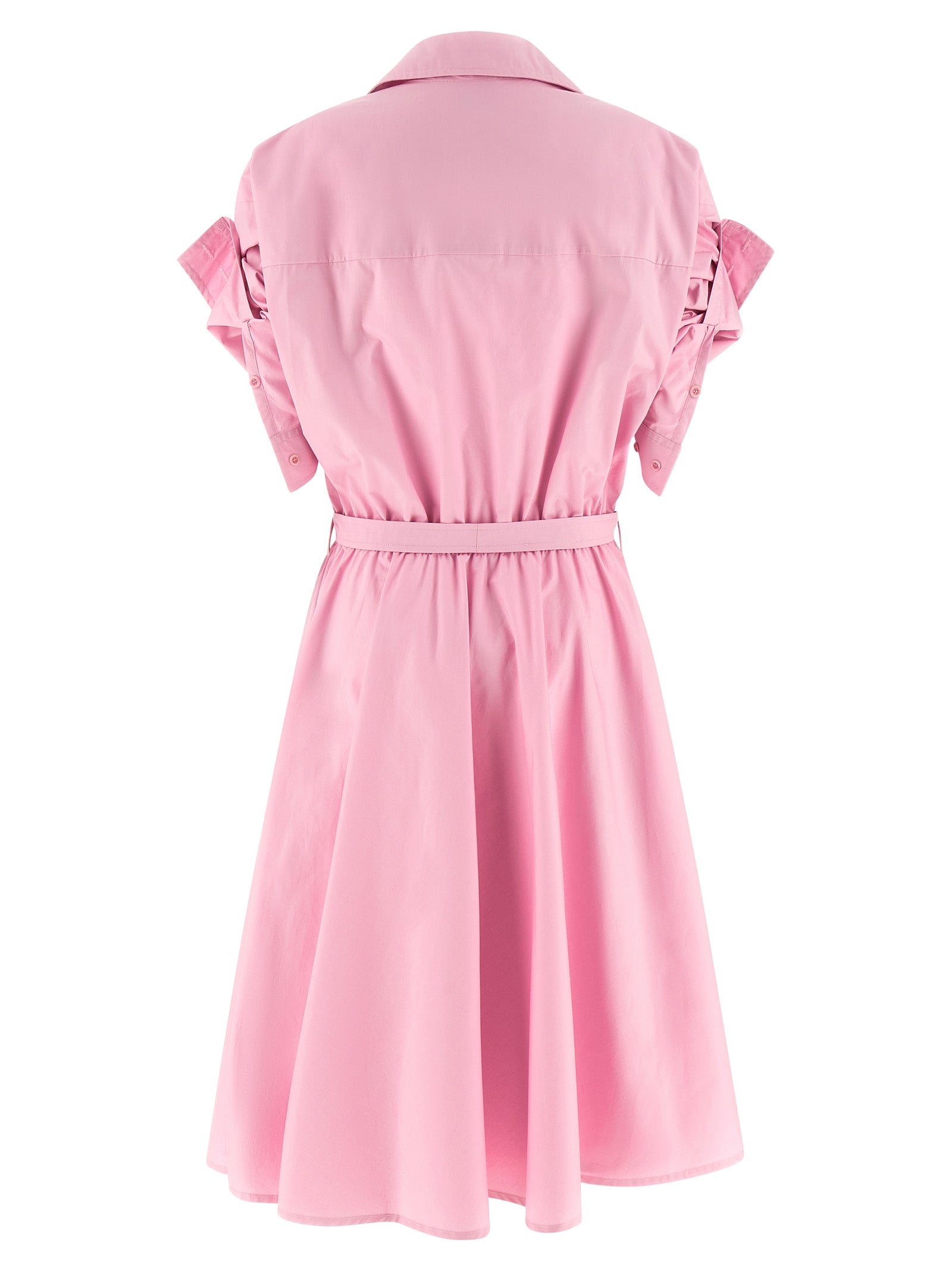 Dress by NUDE for women in cotton multicolor, nude & pink features an magnificent silhouette, artfully detailed with a magnificent and that flows into an magnificent midi.