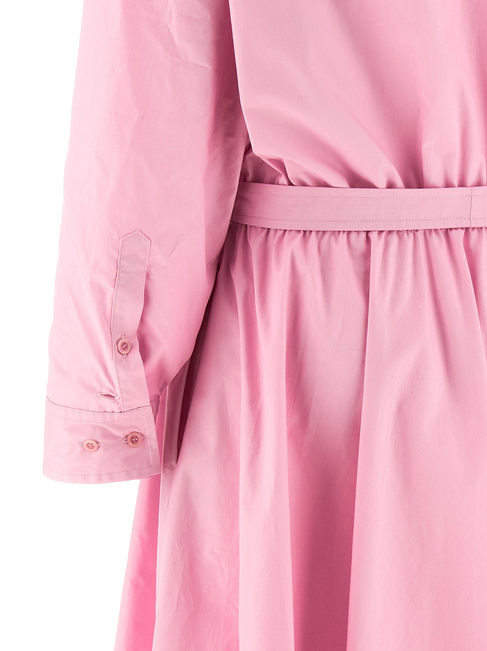 Dress by NUDE for women in cotton multicolor, nude & pink presents a sinuous silhouette, showcasing a sophisticated and detailed with a sinuous midi for a refined finish.