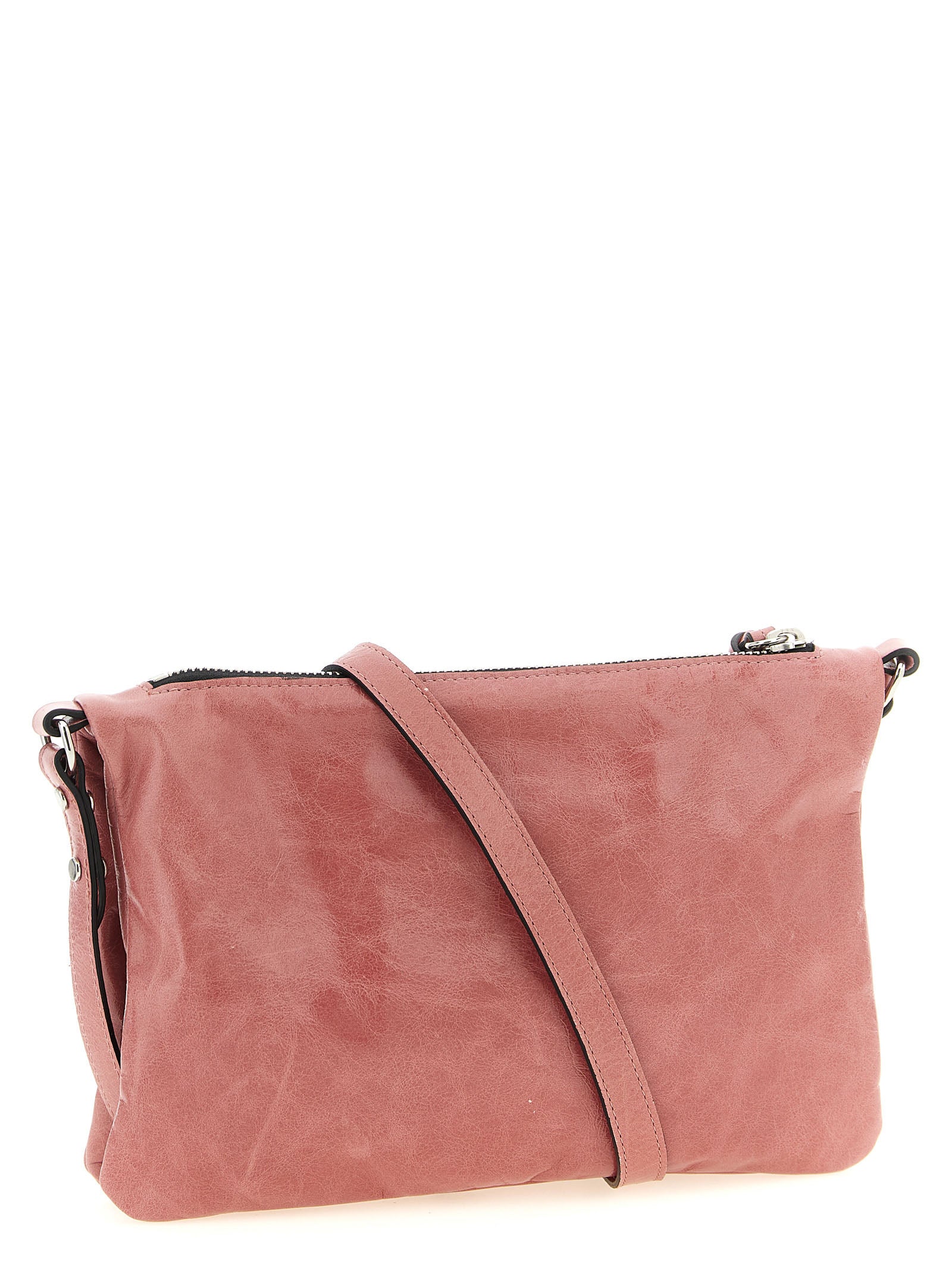 Crossbody Handbag by Isabel Marant for women in calfskin leather multicolor & pink showcases a versatile sophistication silhouette, featuring a secure zipper, versatile sophistication , and versatile crossbody-strap, shoulder-strap & adjustable-strap for a versatile sophistication finish.