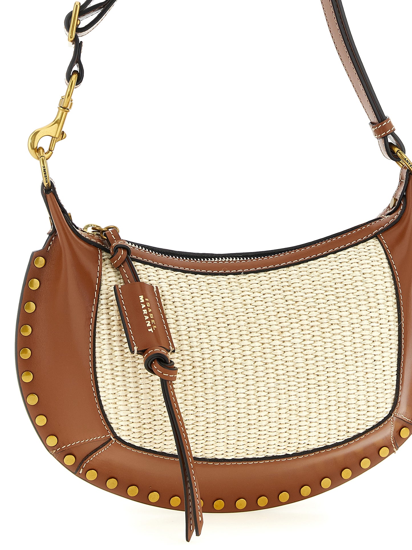Isabel Marant Oskan Bos Taurus Calf Suede Leather Shoulder Bag - Brown
