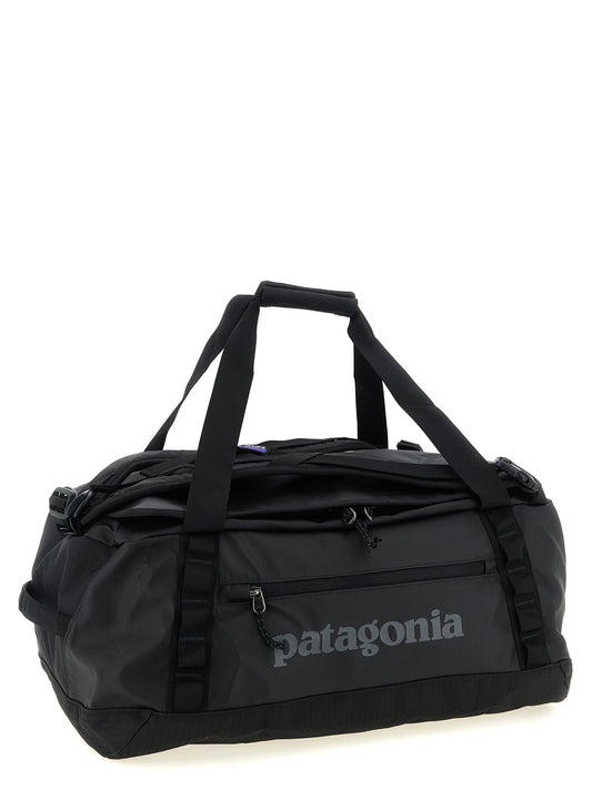 Travel Backpack by PATAGONIA for men in polyester black features an ultra-portable silhouette from the Black Hole Polyester Travel Backpack range, with a secure , ample , and versatile backpack-strap, adjustable-strap & handle.