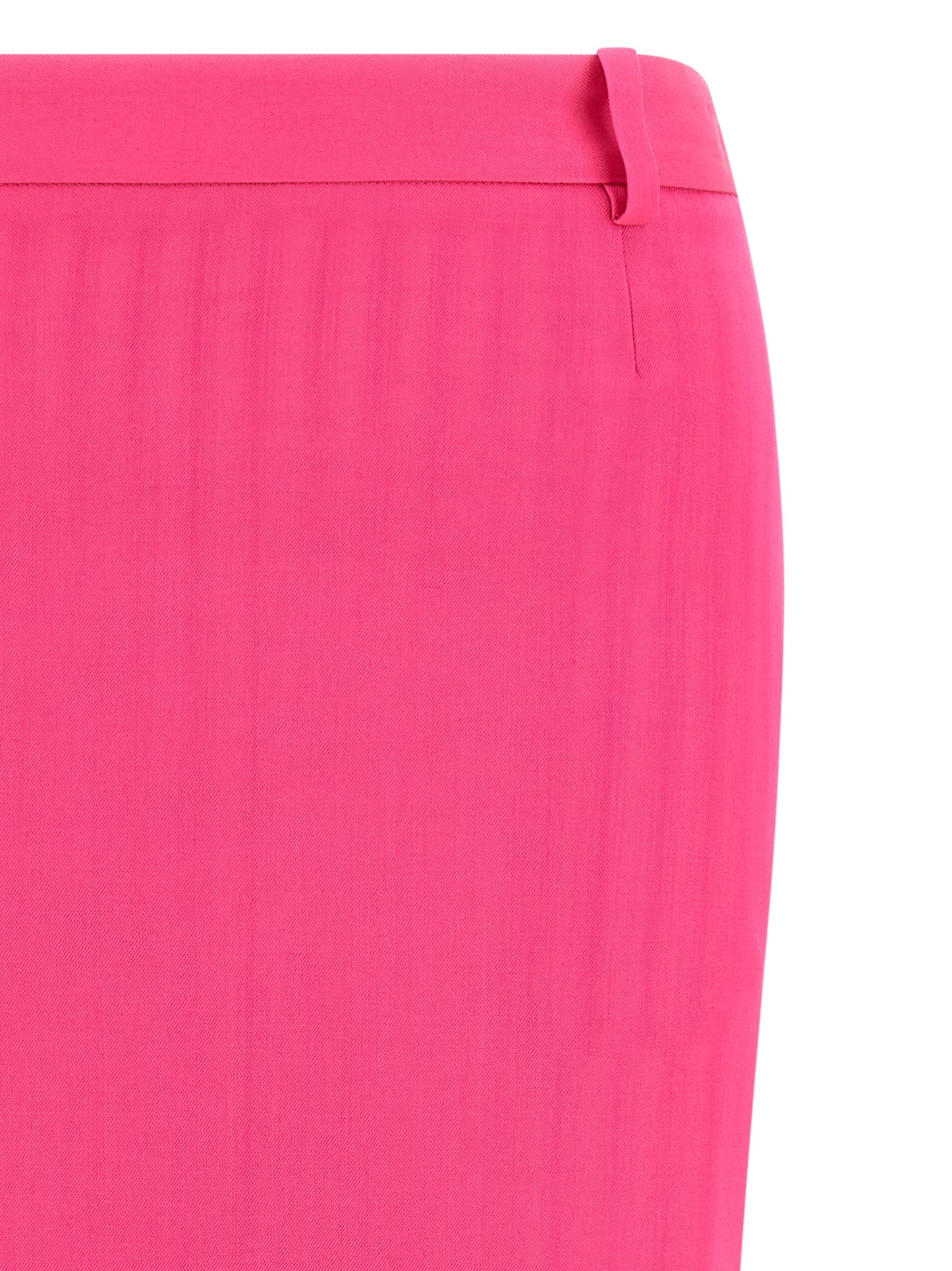 Skirt by The Attico for women in virgin wool fuchsia & striped features a contoured silhouette from the Women's Asymmetrical Virgin Wool Skirt collection, characterized by its contoured midi for a contoured finish.