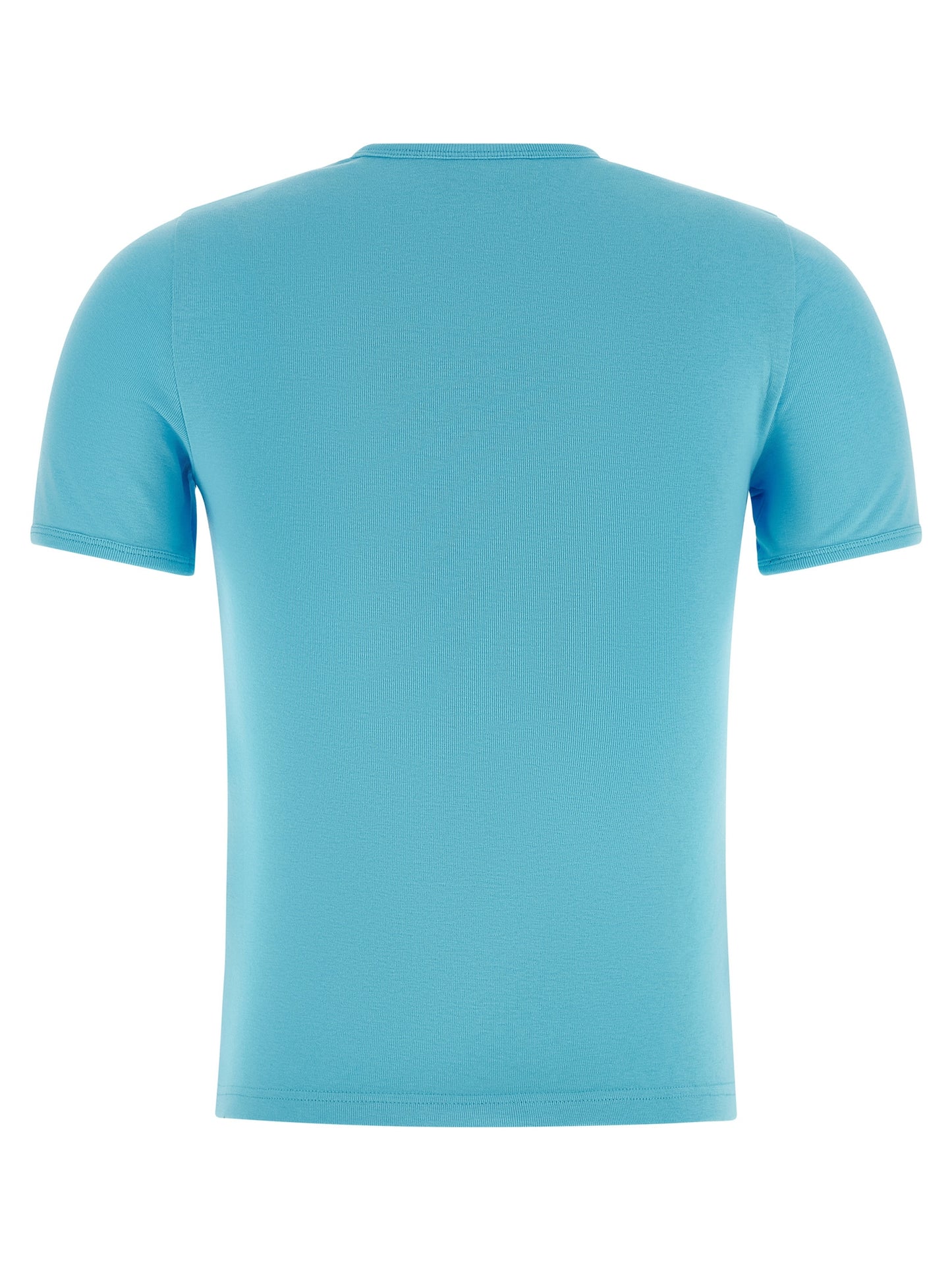 Courrèges Blue Cotton T-Shirt