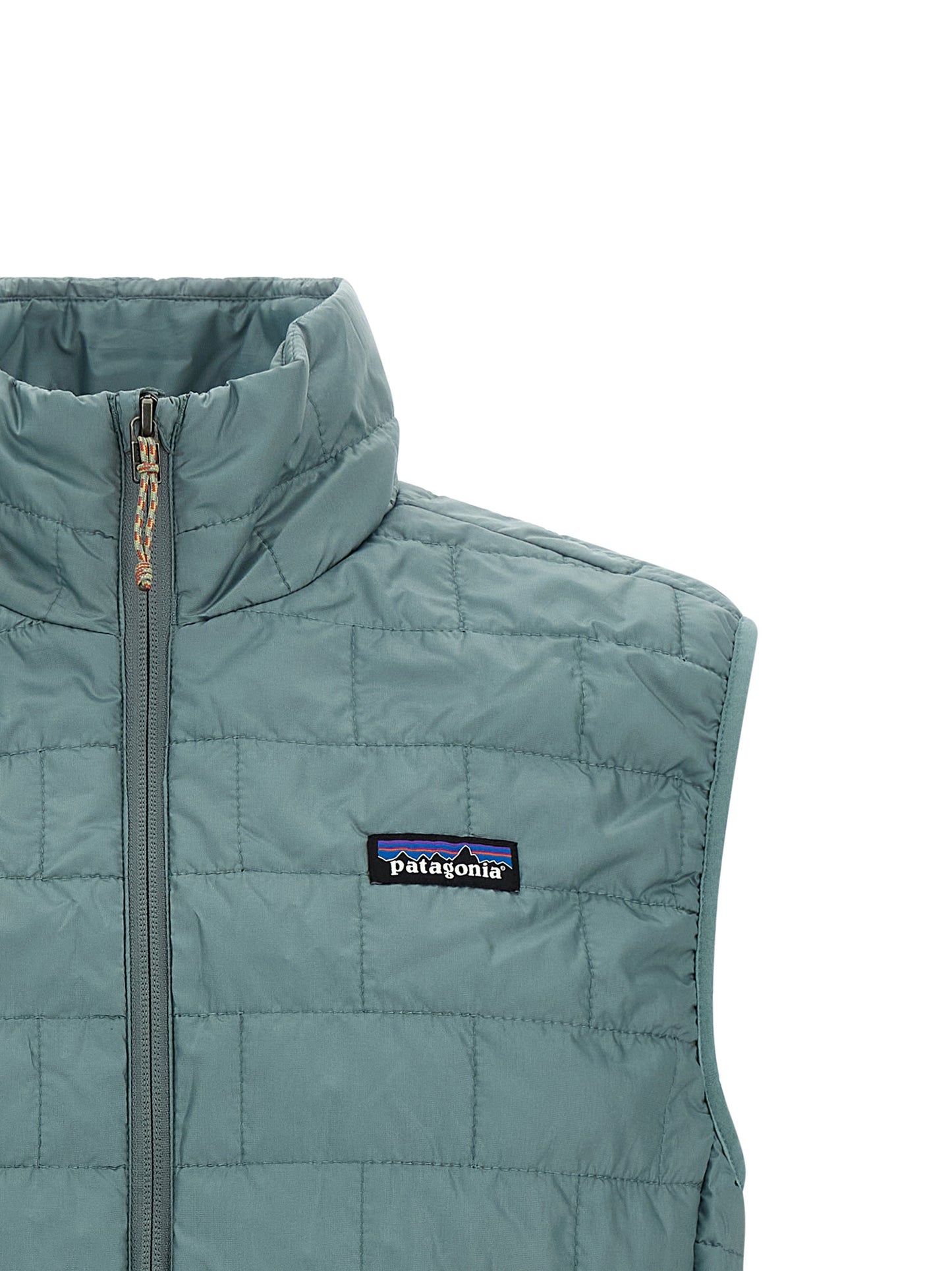 This Jacket by PATAGONIA for men in polyester gold & light-blue showcases a magnificent silhouette, meticulously crafted with a distinctive high-neck neckline and functional lightweight & insulated for a magnificent finish.