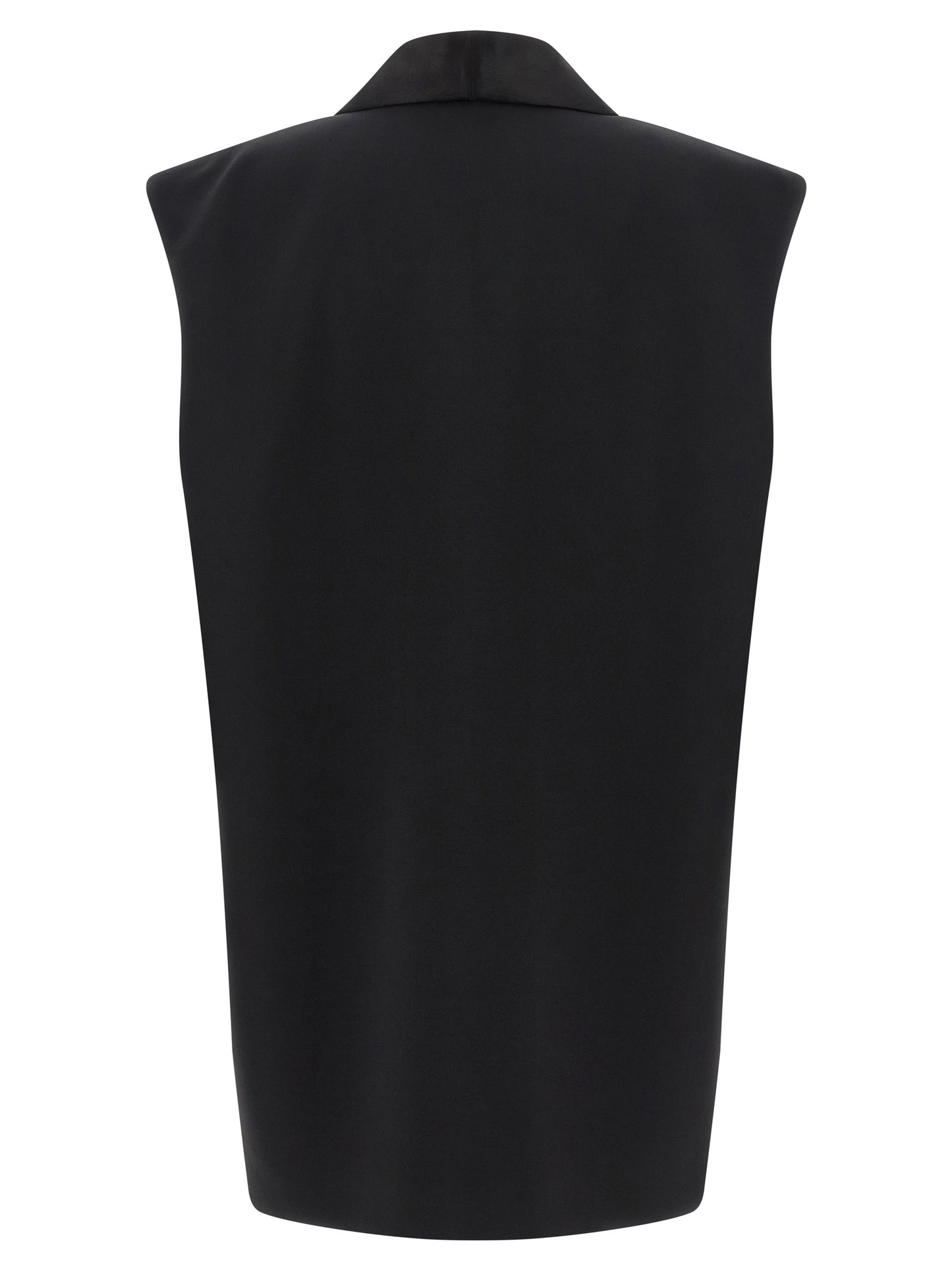 DI.LA3 PARI' Women's Satin Viscose Vest - Black