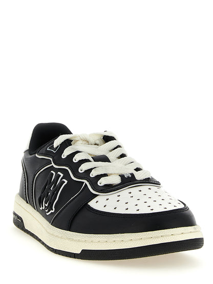 Amiri Men's Low Top Modacrylic Leather Sneakers - Bicolour Black White