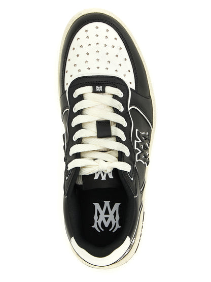 Amiri Men's Low Top Modacrylic Leather Sneakers - Bicolour Black White