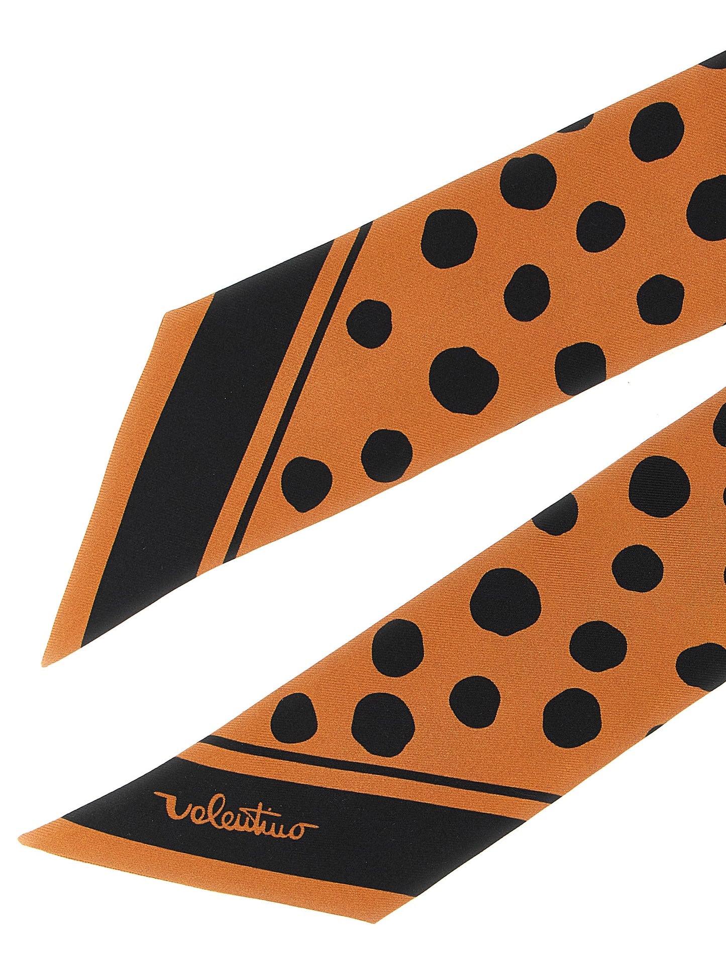 Valentino Garavani Aren Silk Foulard Scarf - Brown Patterned