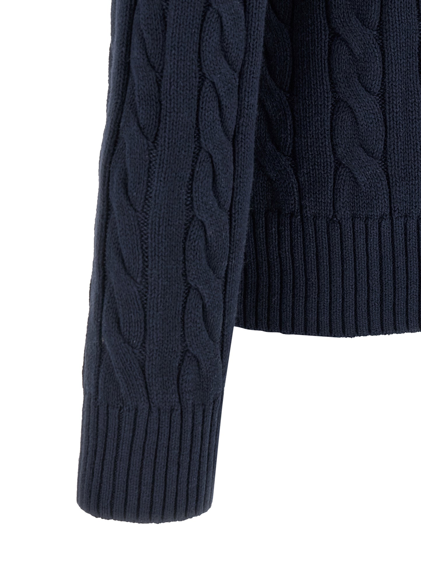 Cardigan by Polo Ralph Lauren for men in cotton blue showcases a captivating silhouette, artfully detailed with a captivating and for a truly sophisticated captivating look.