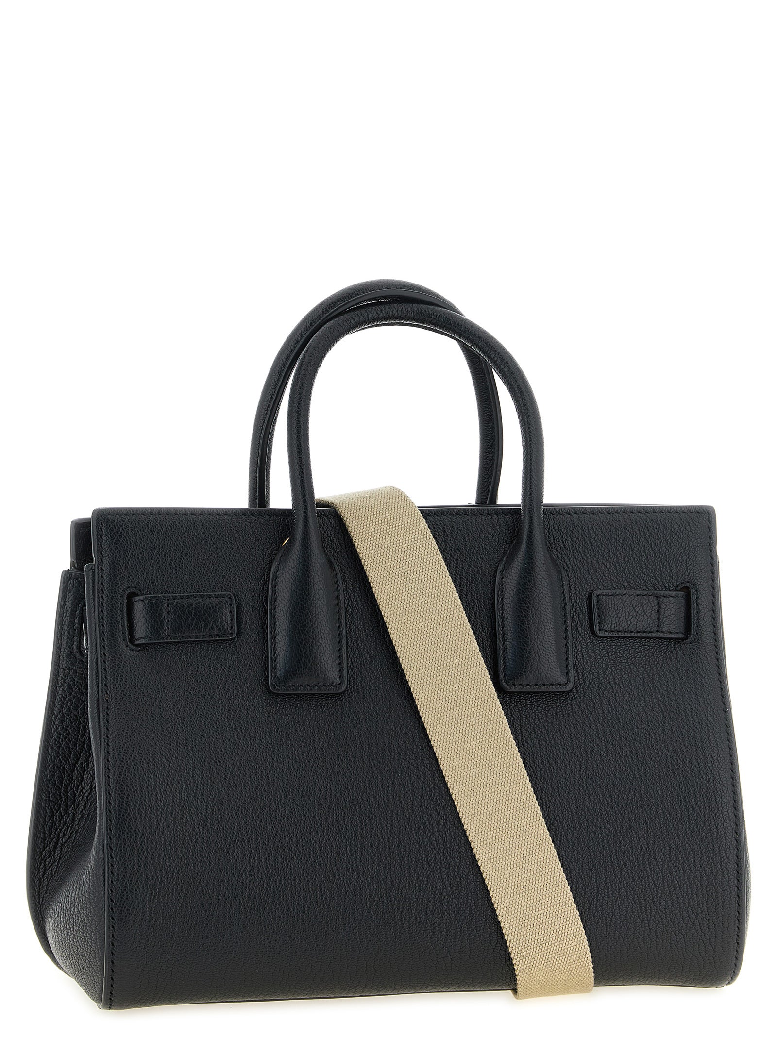 East West Handbag by Saint Laurent for women in viscose goat leather & fur black features a exquisite silhouette, showcasing a secure and exquisite with versatile adjustable-strap & handle for a exquisite finish.