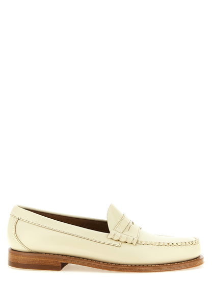 Loafer Slip-On Shoes by G.H. BASS for men in cowhide leather beige showcases a timeless silhouette from the Men's Cowhide Leather Loafer Slip-On Shoes collection, featuring a timeless and for a timeless finish.
