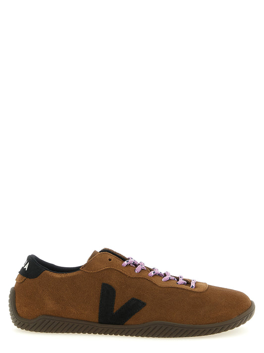 Sneakers by Veja for men in bos taurus calf suede leather brown & signature features a chic design, perfectly showcasing the chic low-top style of this Men's Low Top Bos Taurus Calf Suede Leather Sneakers.