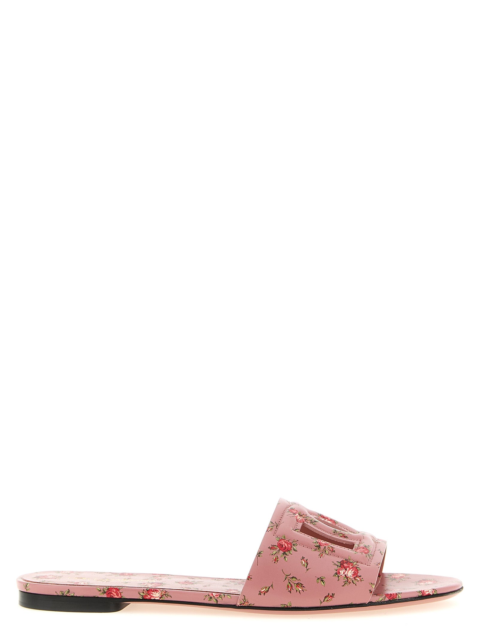 Sliders Flat Shoes by Dolce & Gabbana for women in tu & bos taurus calfskin leather multicolor, pink, rose & print presents a impeccable silhouette as Women's TU & Bos Taurus Calfskin Leather Sliders Flat Shoes, artfully designed with a and a impeccable for a refined, upscale finish.
