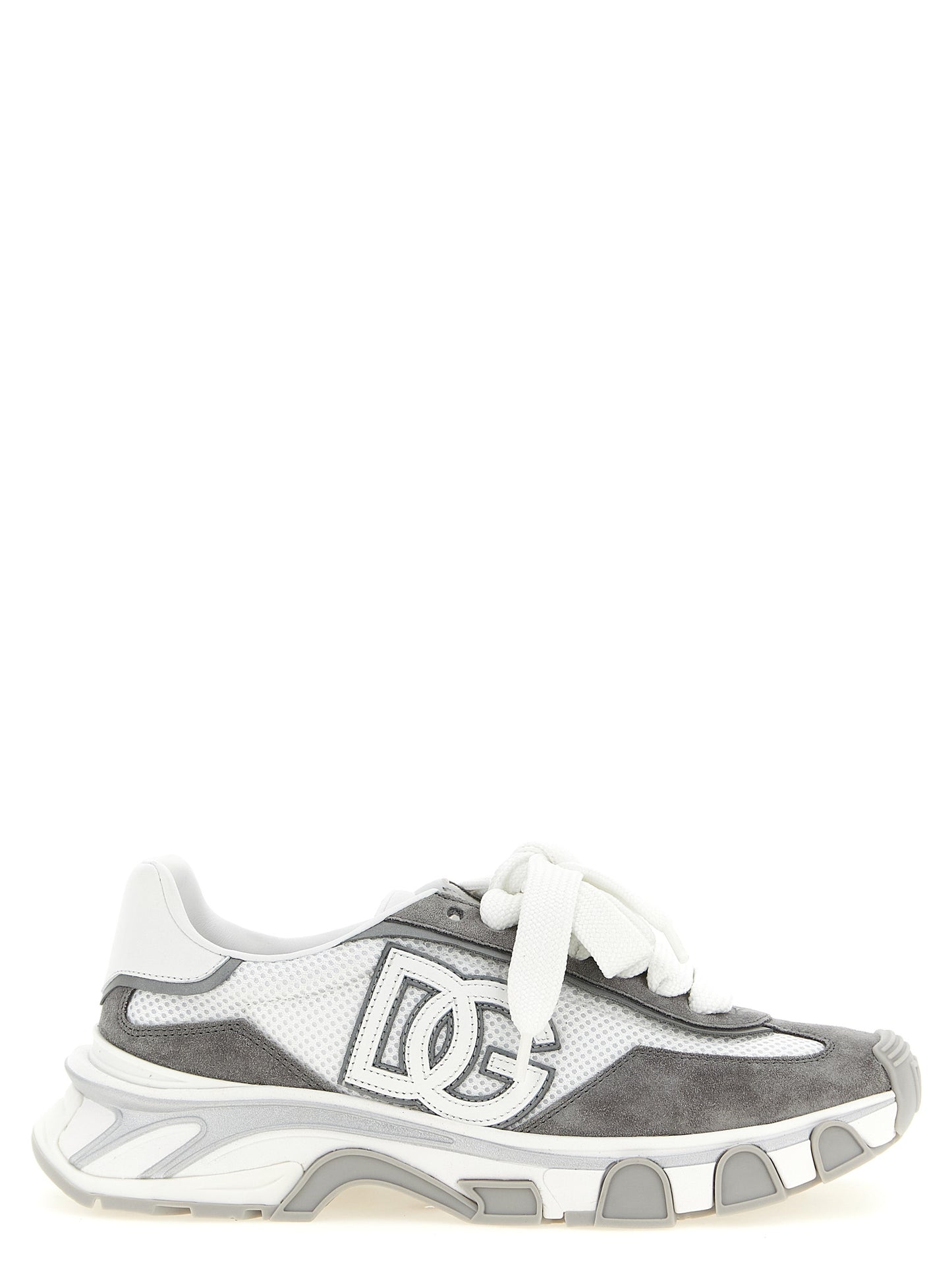 Athletic Sneakers Dolce & Gabbana women tu polyester & suede calf leather gray featuring a avant-garde Women's Athletic TU Polyester & Suede Calf Leather Sneakers design with a avant-garde athletic style for a refined finish.