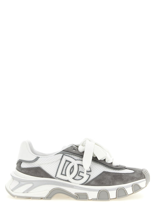 Athletic Sneakers Dolce & Gabbana women tu polyester & suede calf leather gray featuring a avant-garde Women's Athletic TU Polyester & Suede Calf Leather Sneakers design with a avant-garde athletic style for a refined finish.