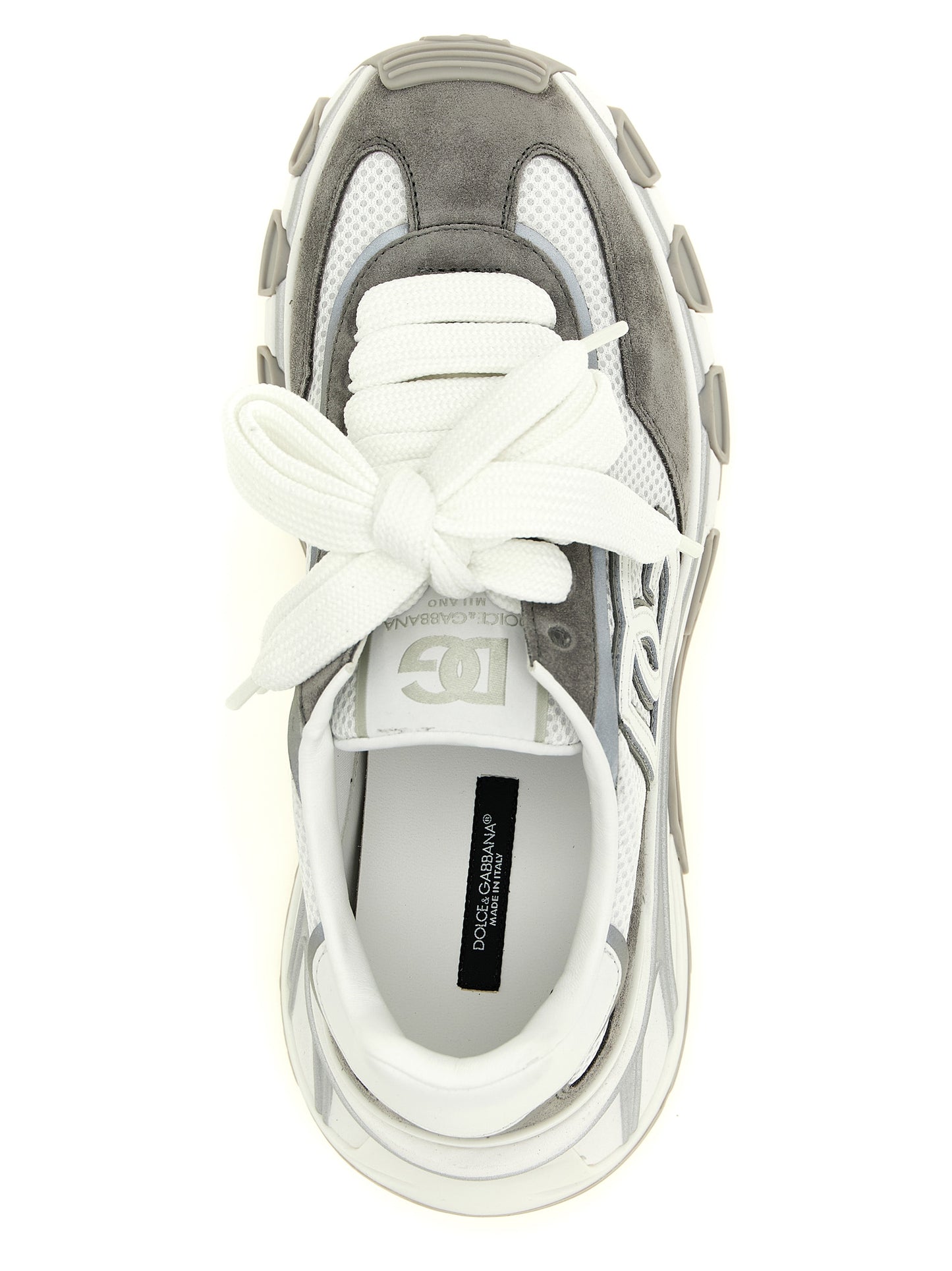 Athletic Sneakers Dolce & Gabbana women tu polyester & suede calf leather gray featuring a avant-garde Women's Athletic TU Polyester & Suede Calf Leather Sneakers design with a avant-garde athletic style for a refined finish.