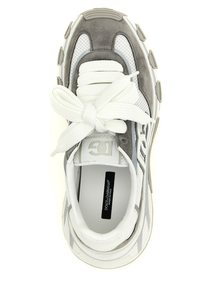 Athletic Sneakers Dolce & Gabbana women tu polyester & suede calf leather gray featuring a avant-garde Women's Athletic TU Polyester & Suede Calf Leather Sneakers design with a avant-garde athletic style for a refined finish.