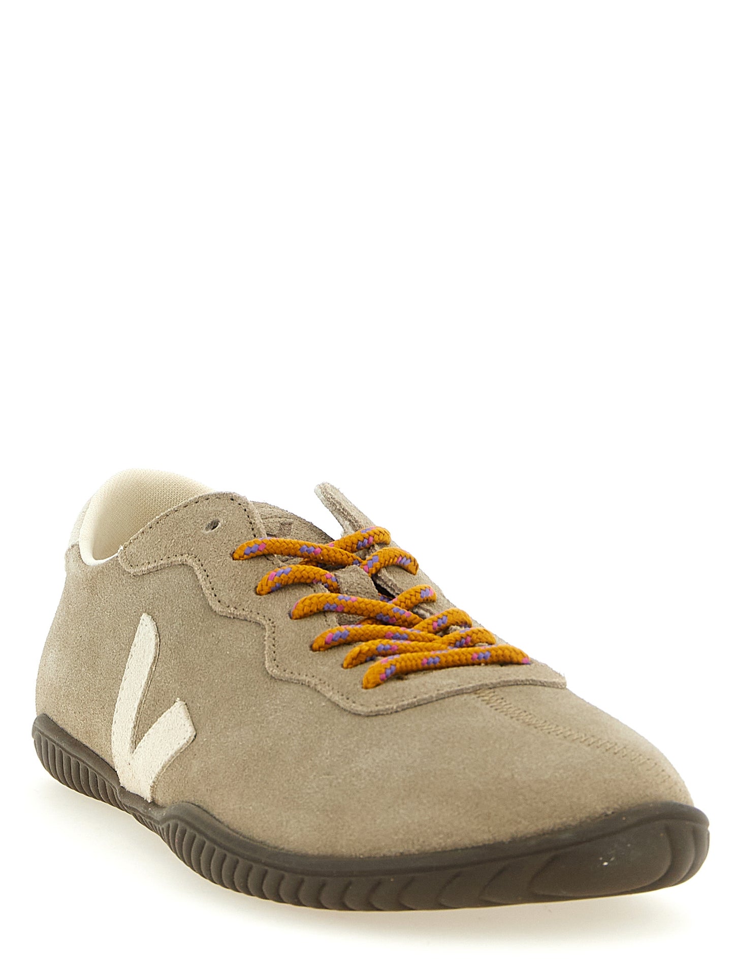 Sneakers by Veja for men in suede calfskin leather gray presents a on trend silhouette from the Men's Fashion Suede Calfskin Leather Sneakers collection, showcasing a on trend fashion style for an elevated aesthetic.