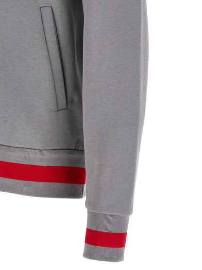 Kiton men cotton Hooded Activewear in gray, featuring a athletic Men's Cotton Hooded Track Suit design with high-performance .