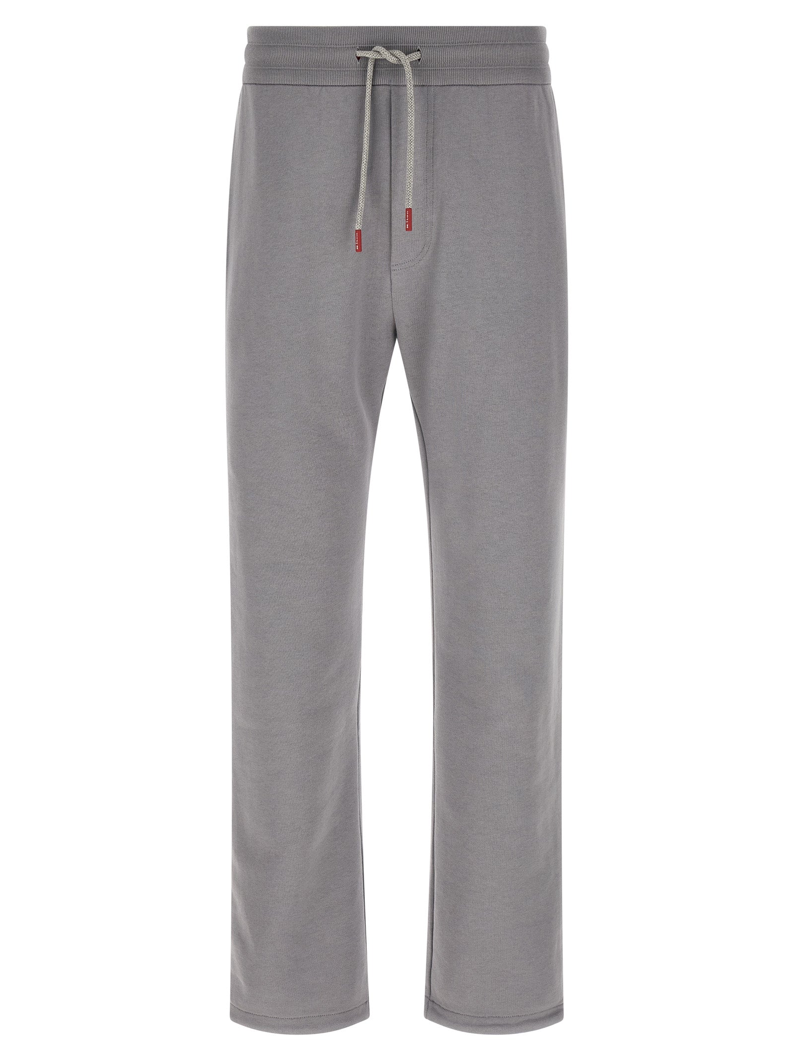 Hooded Activewear by Kiton for men in cotton and gray showcases a versatile silhouette as Men's Cotton Hooded Track Suit, engineered with for optimal performance and style.