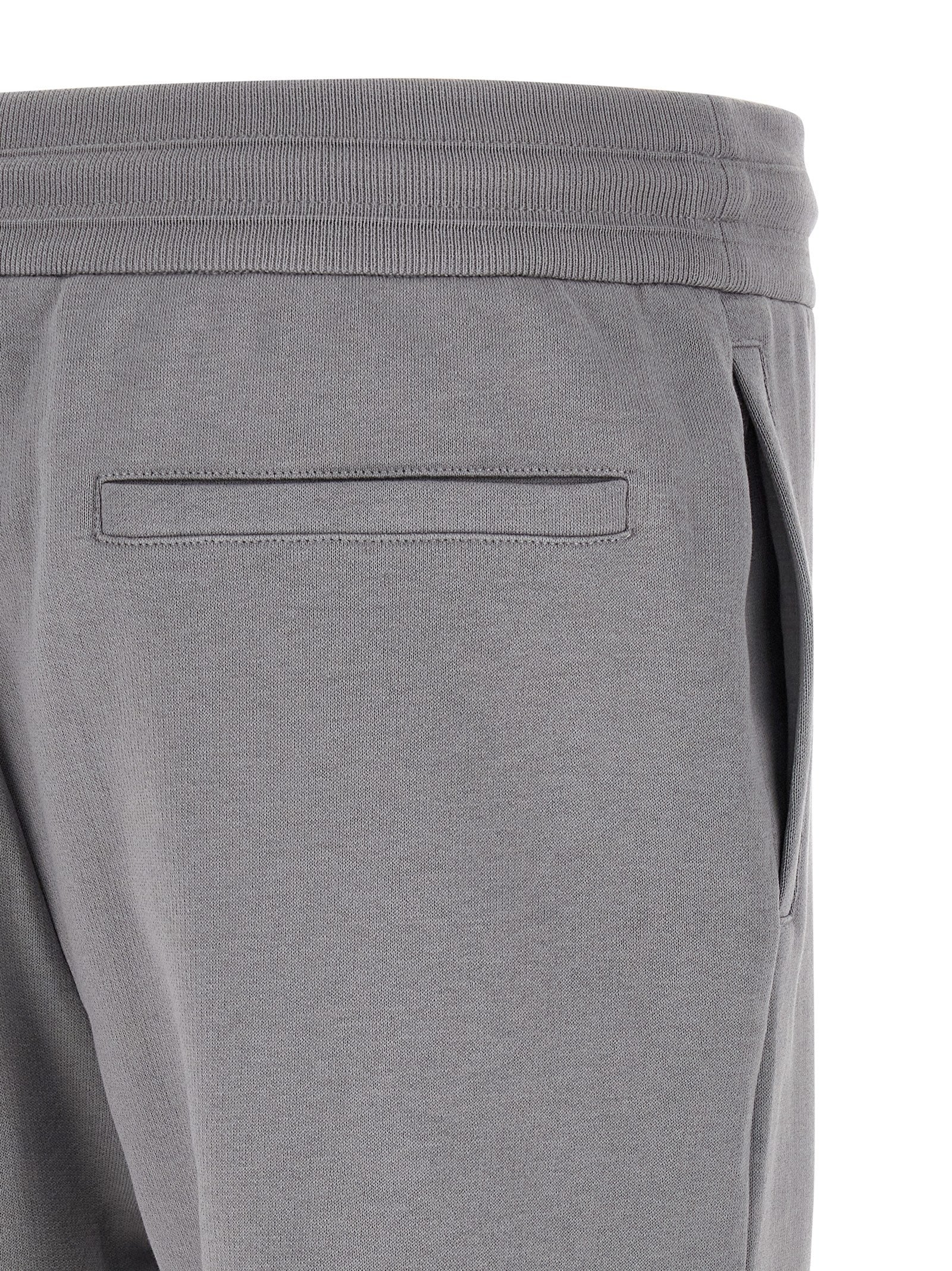Hooded Activewear by Kiton for men in cotton gray presents a ergonomic silhouette, showcasing the Men's Cotton Hooded Track Suit design with functional for a premium look.