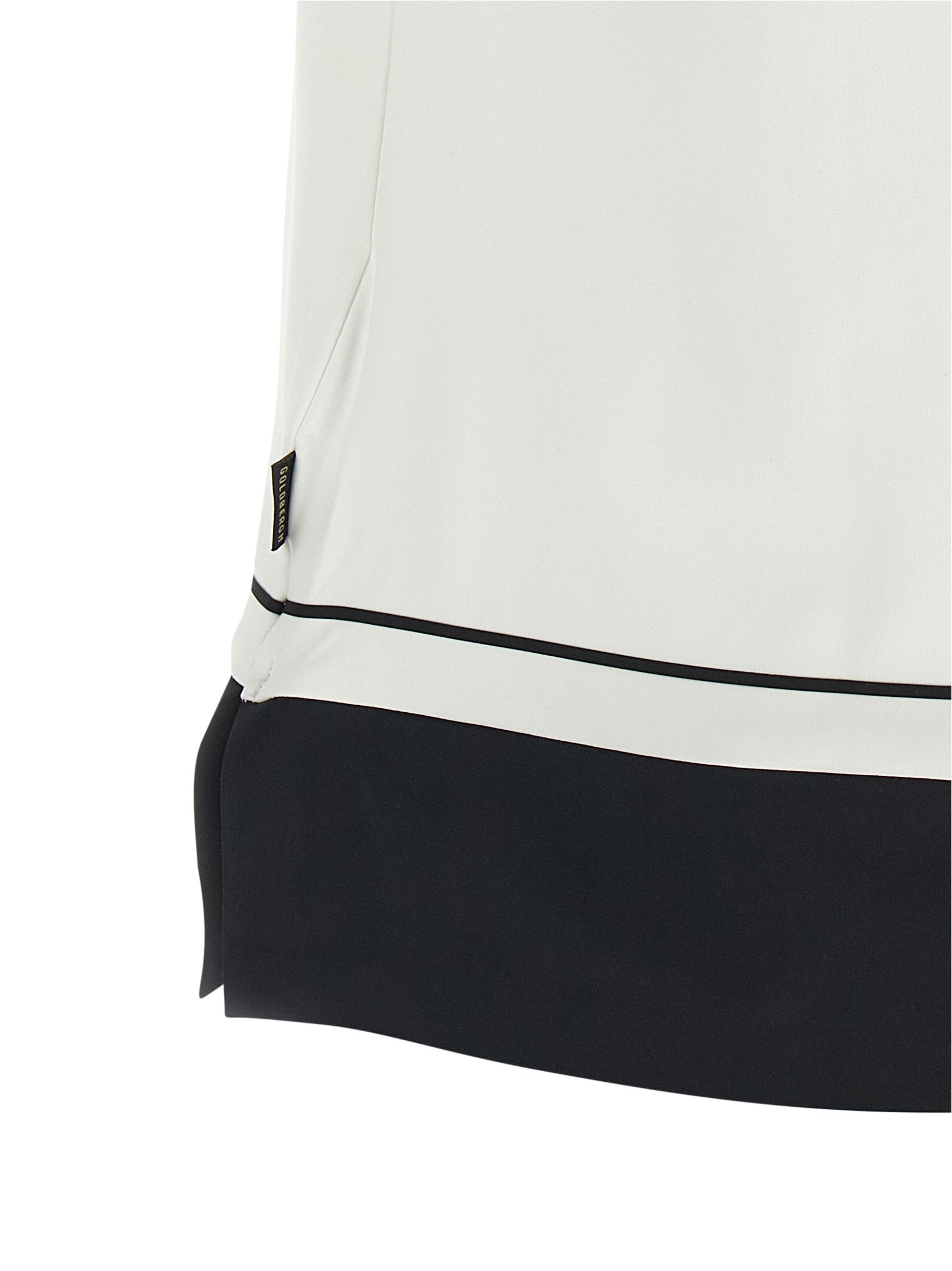 Polo Shirt by GOLDBERGH for women in stretch polyester bicolour, black & white presents a crisp silhouette, artfully detailed with a crisp and crisp .