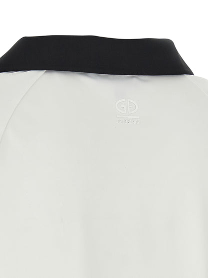 Polo Shirt by GOLDBERGH for women in stretch polyester bicolour, black & white showcases a enviable silhouette, featuring a refined and for a enviable finish.