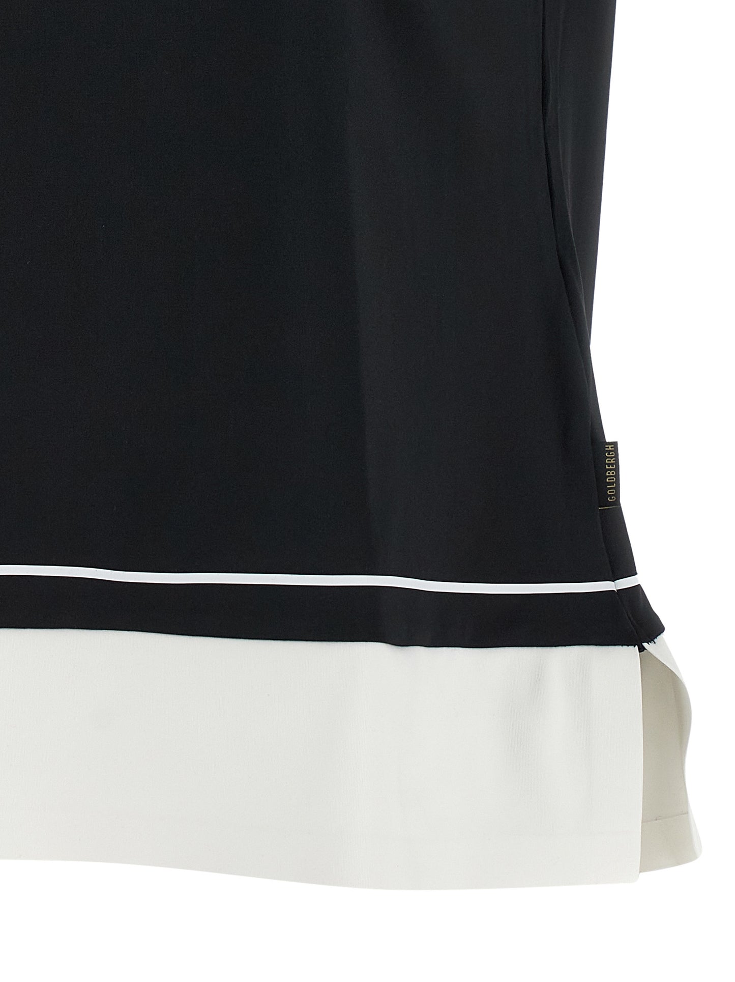 Polo Shirt by GOLDBERGH for women in stretch polyester bicolour, black & white showcases a enviable silhouette, featuring a refined and for a enviable finish.