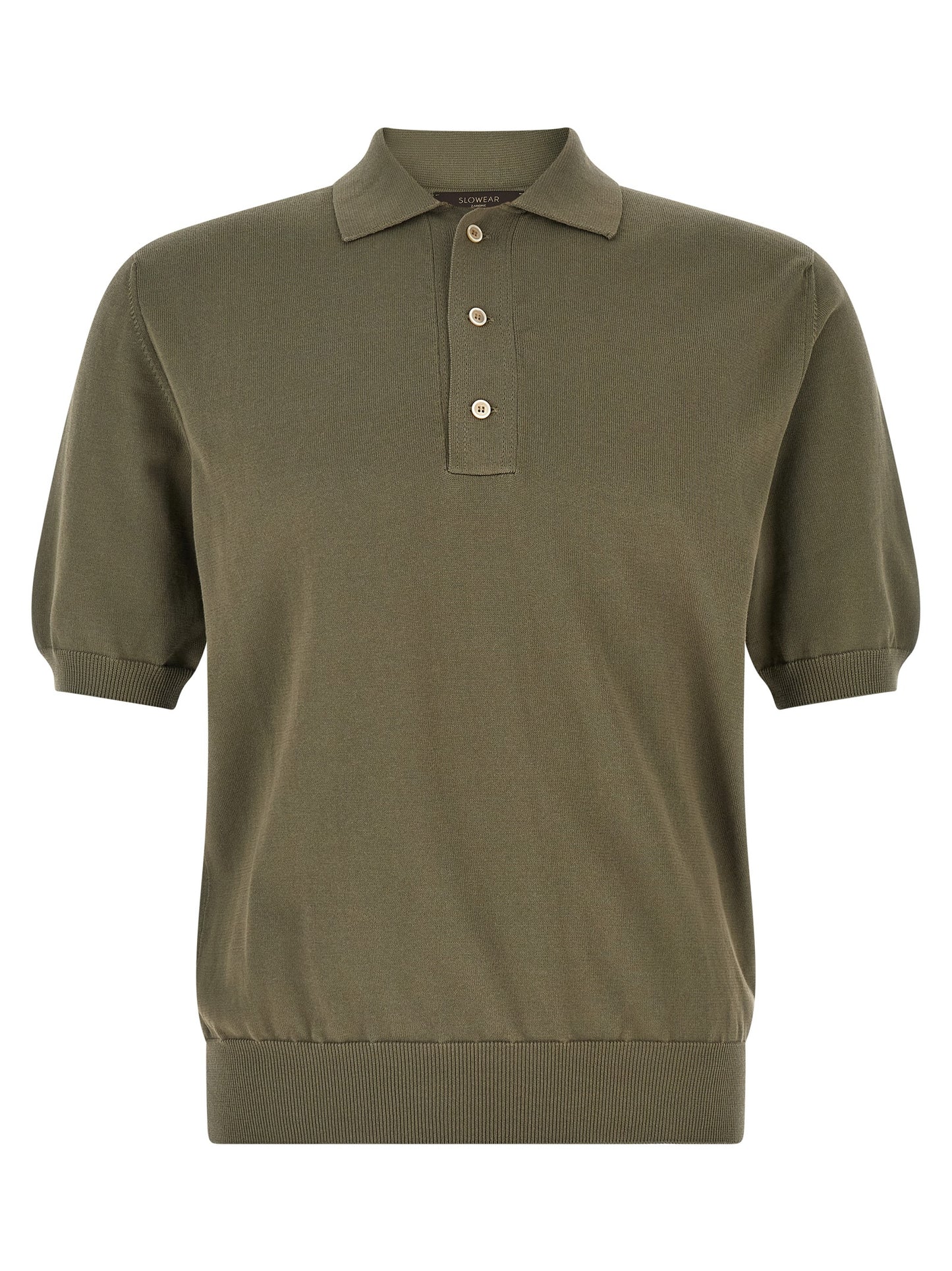 Polo Shirt by ZANONE for men in cotton bicolour & green showcases a enviable silhouette, featuring a refined and short-sleeve for a enviable finish.
