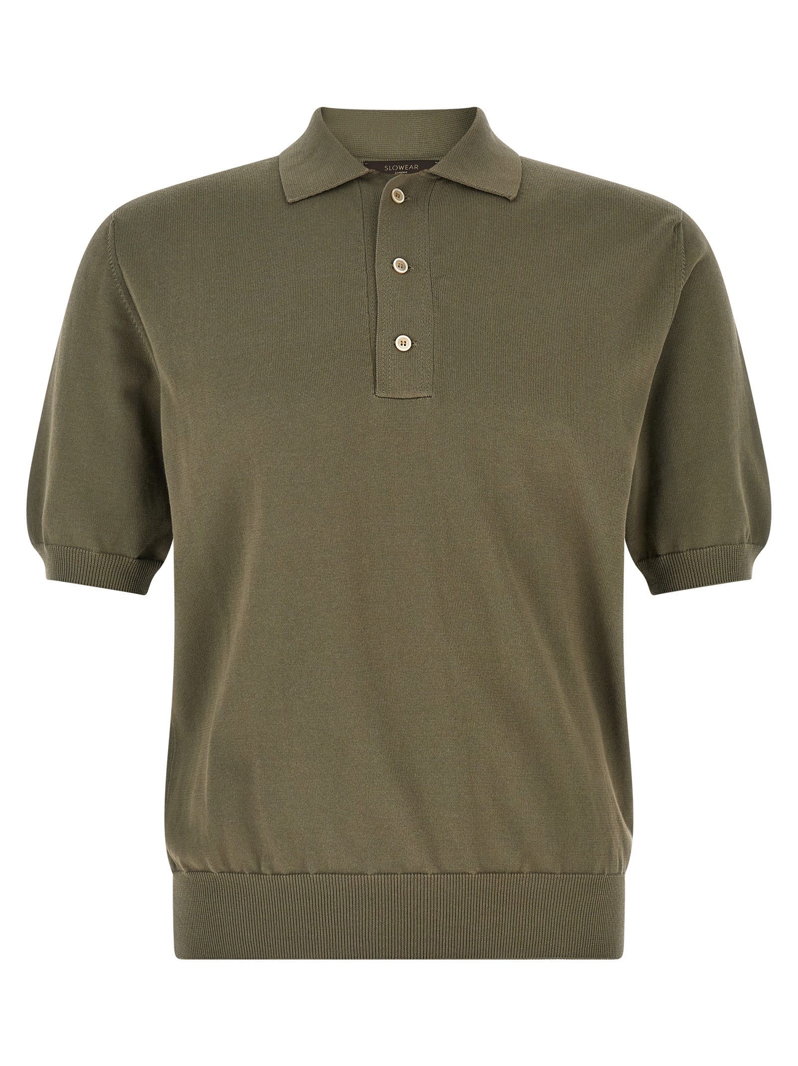 Polo Shirt by ZANONE for men in cotton bicolour & green showcases a enviable silhouette, featuring a refined and short-sleeve for a enviable finish.