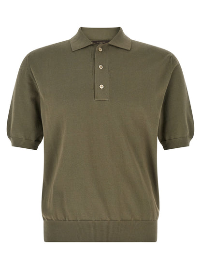 Polo Shirt by ZANONE for men in cotton bicolour & green showcases a enviable silhouette, featuring a refined and short-sleeve for a enviable finish.