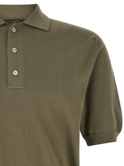 Polo Shirt by ZANONE for men in cotton bicolour & green features a eye catching silhouette, showcasing a refined and for a eye catching finish.