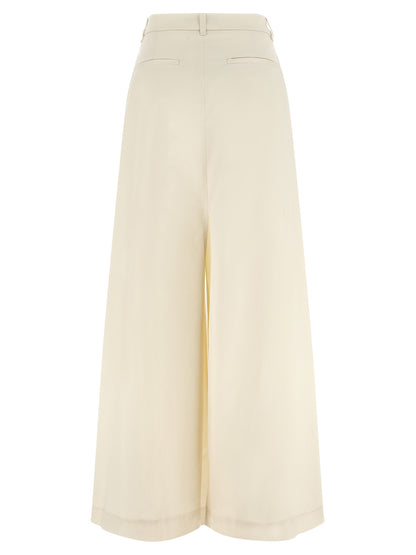 Skirt by THELATEST for women in stretch cotton beige features a contoured silhouette from the Women's Flared Stretch Cotton Mini Skirt collection, characterized by its contoured mini for a contoured finish.