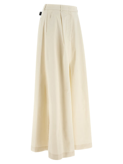 Skirt by THELATEST for women in stretch cotton beige features an relaxed-yet-refined silhouette that elegantly showcases the Women's Flared Stretch Cotton Mini Skirt design and sophisticated mini.