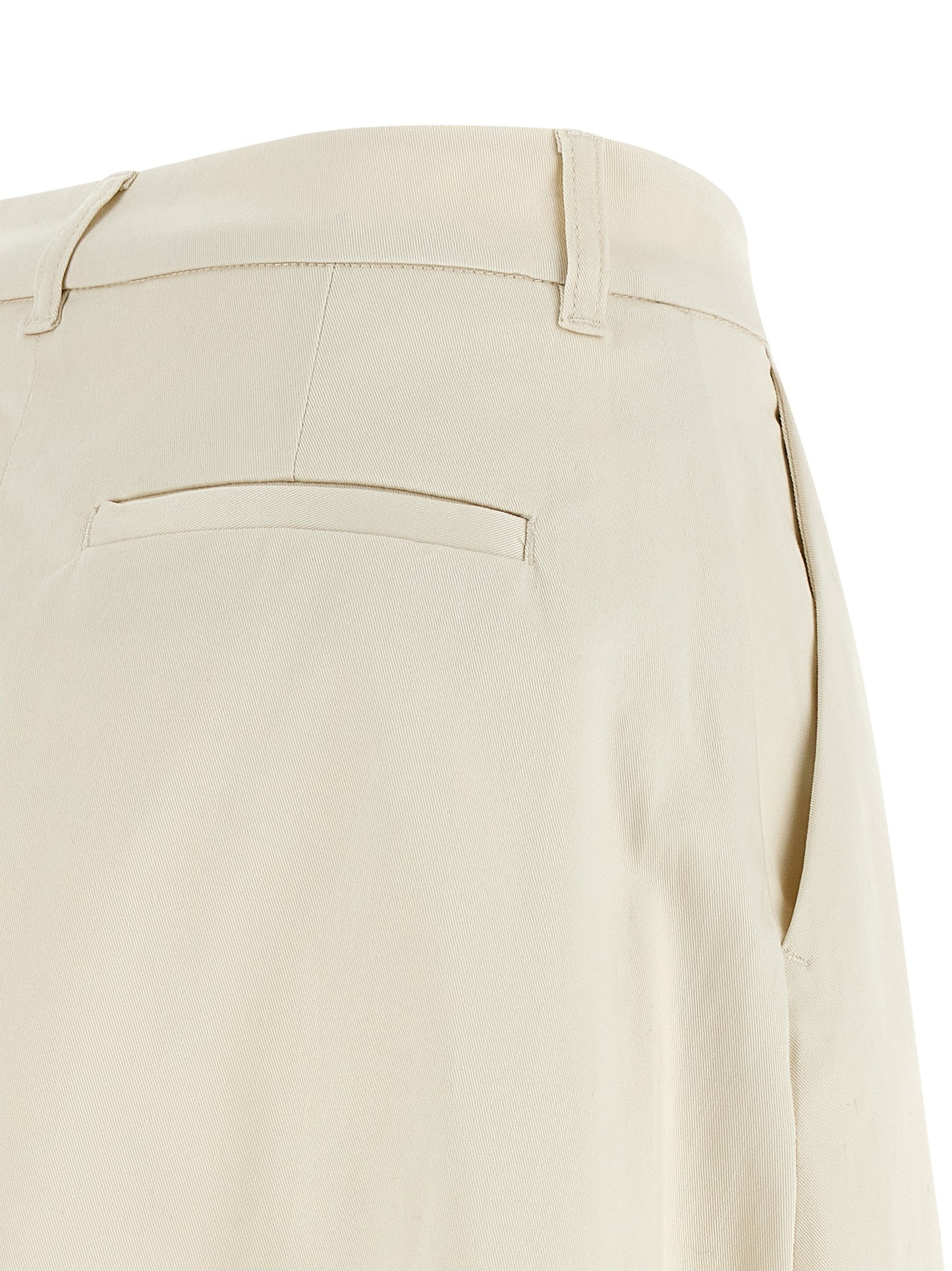 Skirt by THELATEST for women in stretch cotton beige showcases a sultry silhouette, elegantly defined by its mini and the sophisticated sultry design of the Women's Flared Stretch Cotton Mini Skirt.